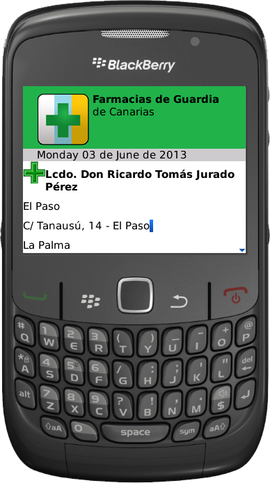 Blackberry app